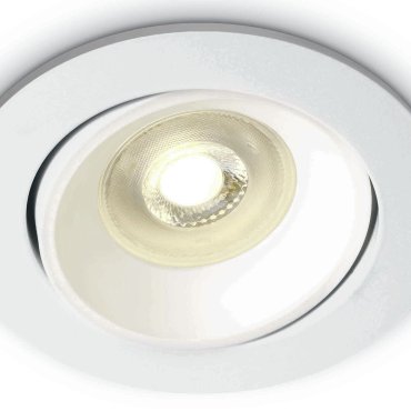 ONE Light Round Retro Range GU10 - Einbaustrahler - Ø 82 mm, Ø 72 mm Einbaumaß - weiß