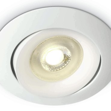 ONE Light Round Retro Range GU10 - Einbaustrahler - Ø 82 mm, Ø 72 mm Einbaumaß - weiß