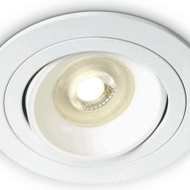 ONE Light Round Retro Range GU10 - Einbaustrahler - Ø 82 mm, Ø 72 mm Einbaumaß - weiß