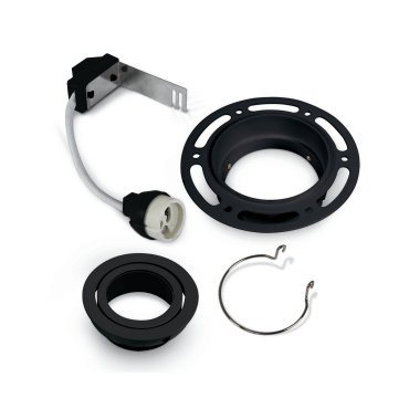 ONE Light Trimless GU10 Range - Einbaustrahler - Ø 120 mm, Ø 82 mm Einbaumaß - schwarz