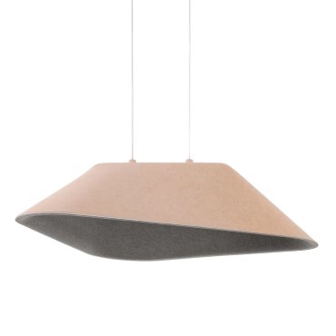 Maxlight Carbon - Hängeleuchte - 55 x 50 x 220 cm - 8W LED inkl - creme und grau