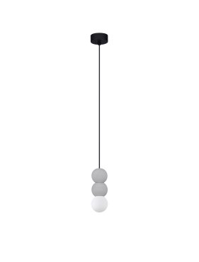 Nova Luce Zero - Hängelampe - Ø 8 x 115 cm - grau