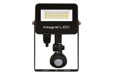 Integral LED Super Slim 2 – strahler mit bewegungsmelder – 12,9 x 3,9 x 17,2 cm – 20W LED inkl. – IP67 – schwarz