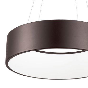 Nova Luce Rando - Pendelleuchte - Ø 45 x 120 cm - 32W dimmbare LED inkl - kaffeebraun