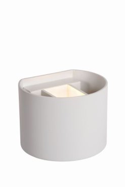 Lucide Axi Round - Wandleuchte mit 2 verstellbaren Strahlen - 13,5 x 11,5 x 10 cm - 6W LED inkl. - weiß