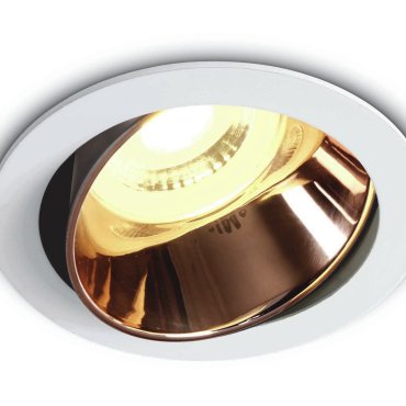 ONE Light Chill Out - Einbaustrahler - Ø 79 mm, Ø 72 mm Einbaugröße - Weiß und Kupfer