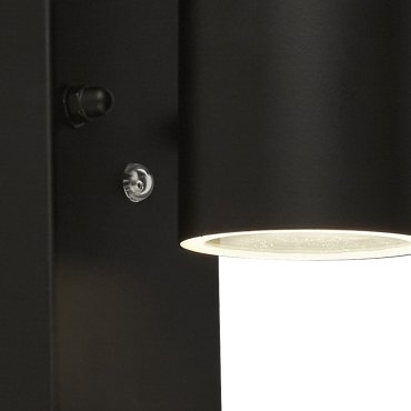 Searchlight Highbridge - Außenwandleuchte mit Tag-/Nachtsensor - 7 x 15 cm - IP44 - schwarz