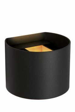 Lucide Axi Round - Wandleuchte mit 2 verstellbaren Strahlen - 13,5 x 11,5 x 10 cm - 6W LED inkl. - schwarz