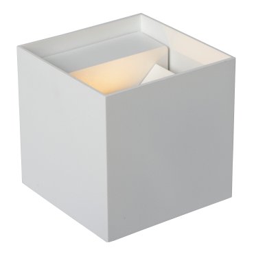Lucide Axi - Wandleuchte mit 2 verstellbaren Strahlen - 10 x 10 x 10 cm - 6W LED inkl - weiß