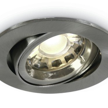 ONE Light Lock Ring GU10 Range - Einbaustrahler - Ø 94 mm, Ø 82 mm Einbaumaß - Chrom gebürstet