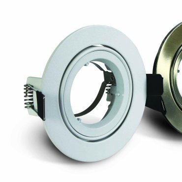 ONE Light Lock Ring Range - Einbaustrahler - Ø 94 mm, Ø 82 mm Einbaumaß - weiß