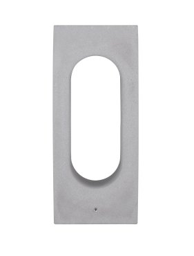 Nova Luce Stage - Gartenpfosten - 15 x 35 x 15 cm - 6W LED inkl. - IP65 - grau
