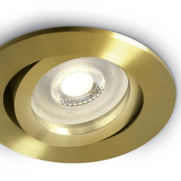 ONE Light Round Clip In Range - Einbaustrahler - Ø 84 mm, Ø 72 mm Einbaumaß - Messing gebürstet