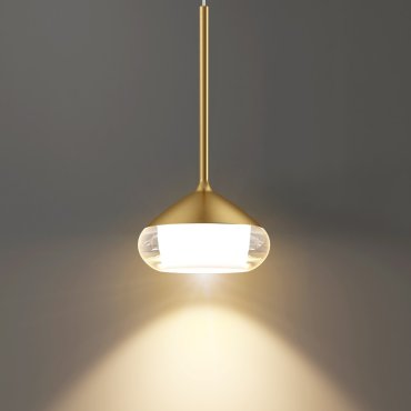 Artdelight Phoenix - Pendelleuchte - Ø 11,6 x 208,2 cm - 7W dimmbar inkl. LED - gebürstetes Gold