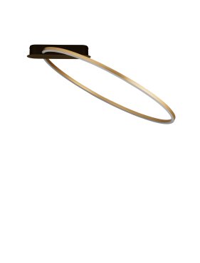Nova Luce Kiklos - Deckenleuchte - Ø 64 x 30 cm - 30W dimmbar LED inkl. - Messing Gold