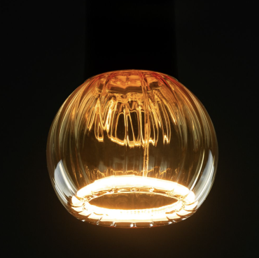 Segula LED-Lampe - Floating Line Straight - Ø 8 x 10,5 cm - E27 - 5W dimmbar - 2200K - amber