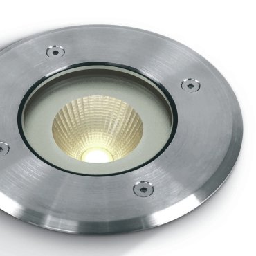 ONE Light COB Inground Range - Bodenspot für den Außenbereich - Ø 125 mm, Ø 106 mm Einbaugröße - 10W LED inkl. - IP67 - Edelstahl