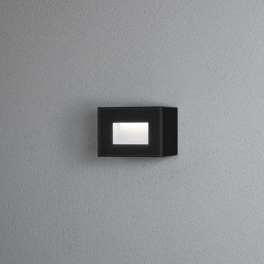 Konstsmide Chieri – außenwandleuchte – 12 x 5,5 x 8 cm – 4W LED inklusive – IP54 – schwarz