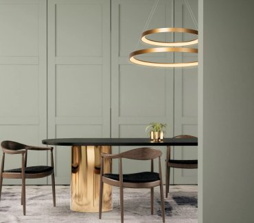 Lucide Vidal - Pendelleuchte - Ø 78 x 200 cm - 92W LED inkl - mattes Gold/Messing.