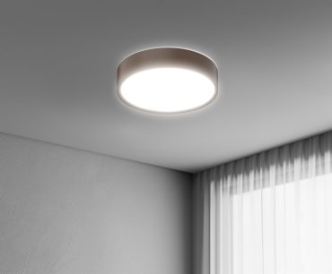 Century Italia Blanca Luxe - Deckenleuchte - Ø 40 x 7 cm - 24W LED inkl. - Kaffee