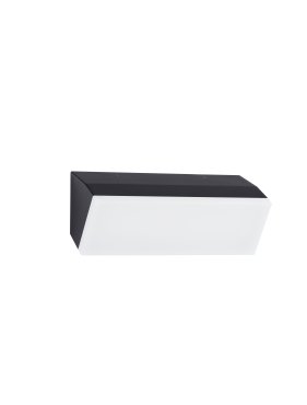 Nova Luce Keen - Außenwandleuchte - 30 x 10 x 11,5 cm - 20W LED inkl. - IP65 - dunkel anthrazit