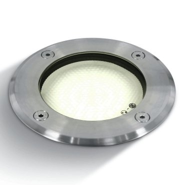 ONE Light GX53 Inground Range - Bodeneinbaustrahler für den Außenbereich - Ø 120 mm, Ø 110 mm Einbaumaß - IP67 - Edelstahl