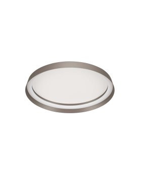 Nova Luce Ormi - Deckenleuchte - Ø 45 x 7 cm - 38W dimmbar LED inkl. - champagnerbraun