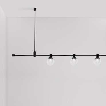 Nova Luce Grammi - Magnetschienensystem - 150 x 120 cm - schwarz