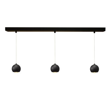 Artdelight Denver - Hängeleuchte - 100 x 8,2 x 200 cm - 3 x 7W dimmbare LED inkl. - schwarz