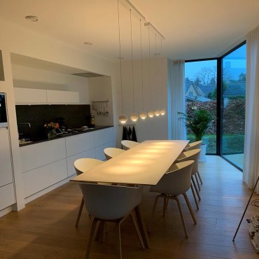 Artdelight Denver - Hängeleuchte - 100 x 8,2 x 200 cm - 3 x 7W dimmbare LED inkl. - weiß