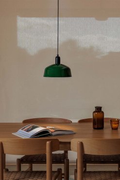 Faro Tatawin M - Pendelleuchte - Ø 25 x 211,5 cm - schwarz satiniert und grün glänzend
