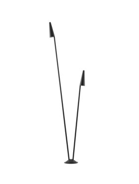 Nova Luce Mabel - Gartenleuchte - Ø 48,9 x 201,2 x 20,1 cm - 17W LED inkl. - IP54 - dunkel anthrazit