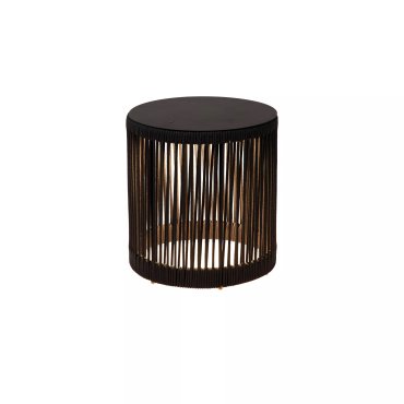 Lucide Pingi - wiederaufladbare Stehleuchte - Ø 33,5 x 36,5 cm - 3 Stufen dimmbar - IP44 - schwarz