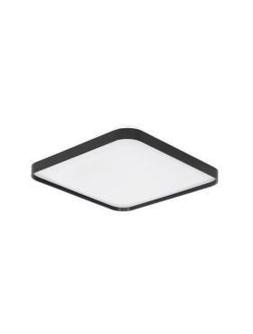 Nova Luce Athos - deckenleuchte - 48 x 48 x 6 cm - 30W LED inkl. - sand schwarz