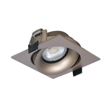Artdelight Alice - Einbaustrahler - 90 x 90 mm, 83 x 83 mm Einbaumaß - champagnerfarben