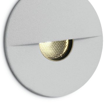 ONE Light Indoor/Outdoor Dekorative Wandeinbauleuchte - Wandeinbauleuchte - Ø 4,2 x 3,7 cm - 1W dimmbare LED inkl. - IP65 - weiß