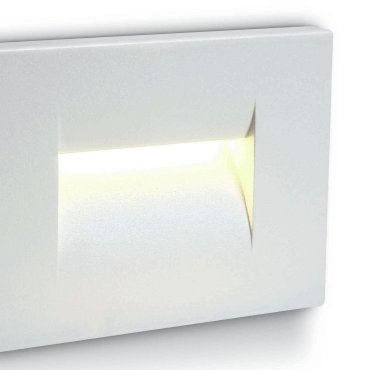 ONE Light Outdoor Dark Light Wall Recessed - Wandeinbauleuchte - 10,7 x 6,5 x 7,5 cm - 3,6W LED inkl - IP65 - weiß