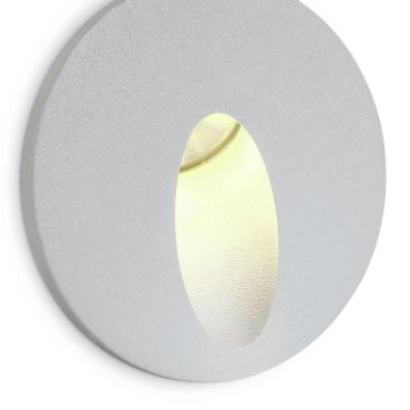 ONE Light Indoor/Outdoor Dark Light Wall Recessed - Wandeinbauleuchte - Ø 62,5 x 4,5 cm - 3W LED inkl. - IP54 - weiß