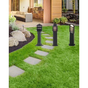 Searchlight Outdoor Posts - Gartenleuchte - Ø 17 x 45 cm - IP44 - schwarz