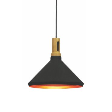 Artdelight Cornet - Pendelleuchte - Ø 41 x 170 cm - schwarz und gold