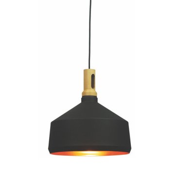 Artdelight Cornet - Pendelleuchte - Ø 36 x 173 cm - schwarz und gold