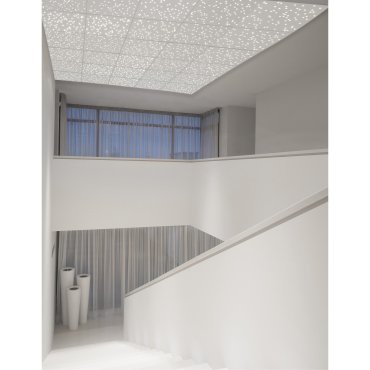 Nova Luce Cielo - Deckenleuchte - 30 x 30 x 4 cm - 8W dimmbare LED inkl. - weiß