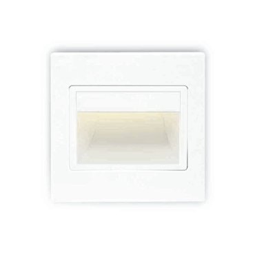 ONE Light Indoor Square Wall Recessed - Wandeinbauleuchte - 9,4 x 3,5 x 9,4 cm - 1,5W LED inkl. - weiß