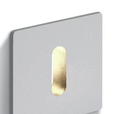 ONE Light Indoor Dekorative Wandeinbauleuchte - Wandeinbauleuchte - 2,5 x 3,8 x 2,5 cm - 1W dimmbare LED inkl. - Aluminium