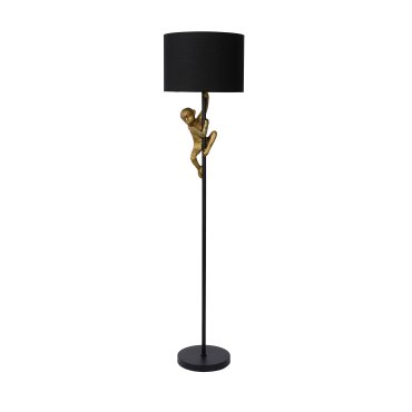 Lucide Extravaganza Chimp - Stehleuchte - 150 cm - schwarz und gold