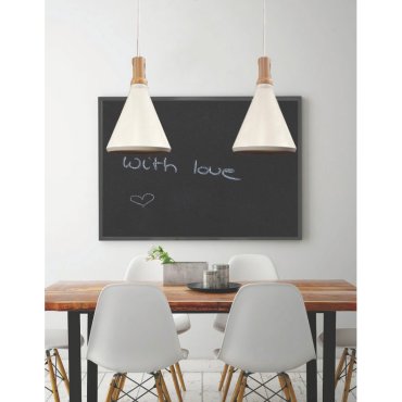 Artdelight Cornet - Pendelleuchte - Ø 26 x 176 cm - weiß und gold
