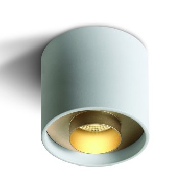 ONE Light Dark Light Cylinders - Aufbaustrahler 1L - Ø 10 x 10 cm - 22W LED inkl. - weiß