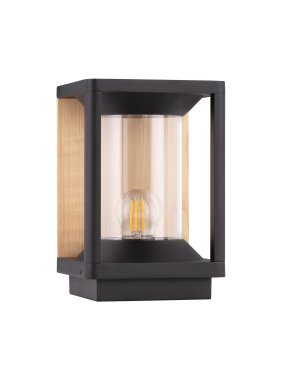 Nova Luce Pacific - Gartenpfosten - 14,5 x 22 x 14,5 cm - IP65 - dunkel anthrazit