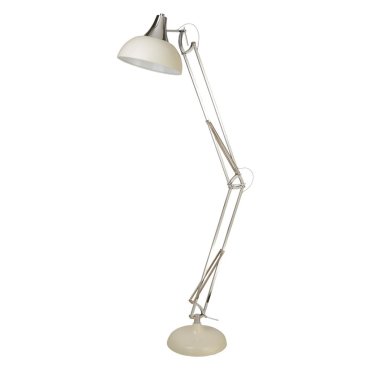 Searchlight Goliath - Stehlampe - 30 x 170 cm - Chrom, Creme und Grau