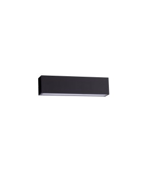 Nova Luce Allure - Außenwandleuchte - 26 x 6,5 x 5,1 cm - 22W LED inkl. - IP65 - Sand schwarz